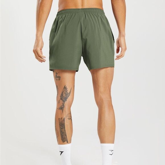 Gymshark ARRIVAL 5" SHORTS Slim Fit Core olive green size‎ XL NWT in packaging - Picture 2 of 6